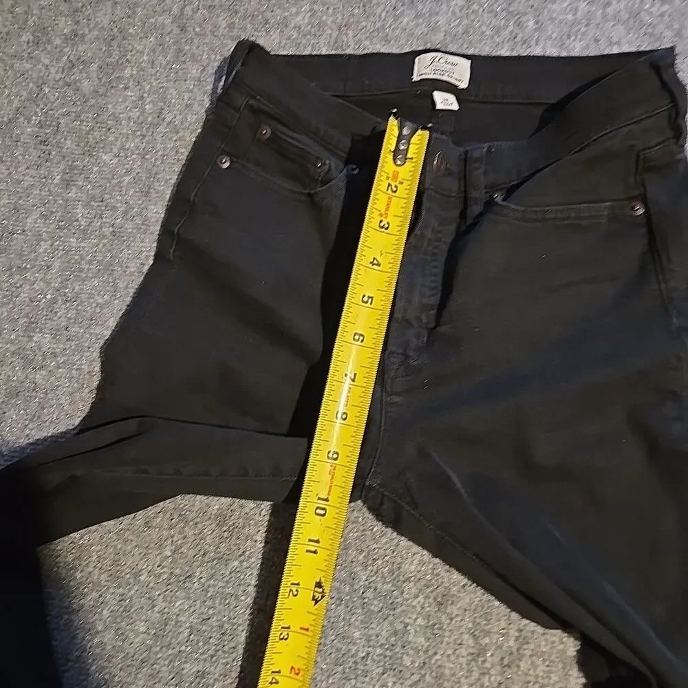 J. Crew Lookout High-Rise Skinny Jeans Womens 28 Black Ankle Zip Denim Stretchy